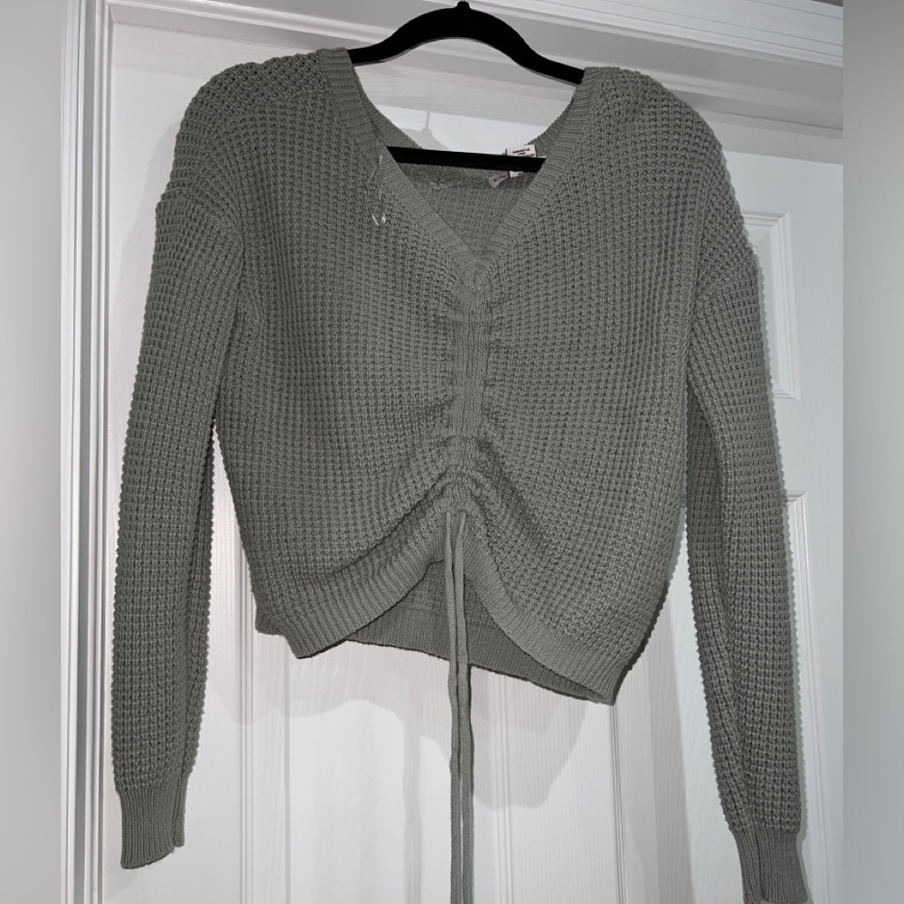 Sincerely Jules Cropped Green Sweater